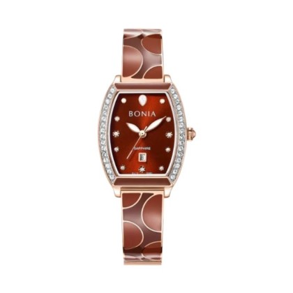 Bonia Elegance BNB10861-2547S Brown Dial Color Women Watch